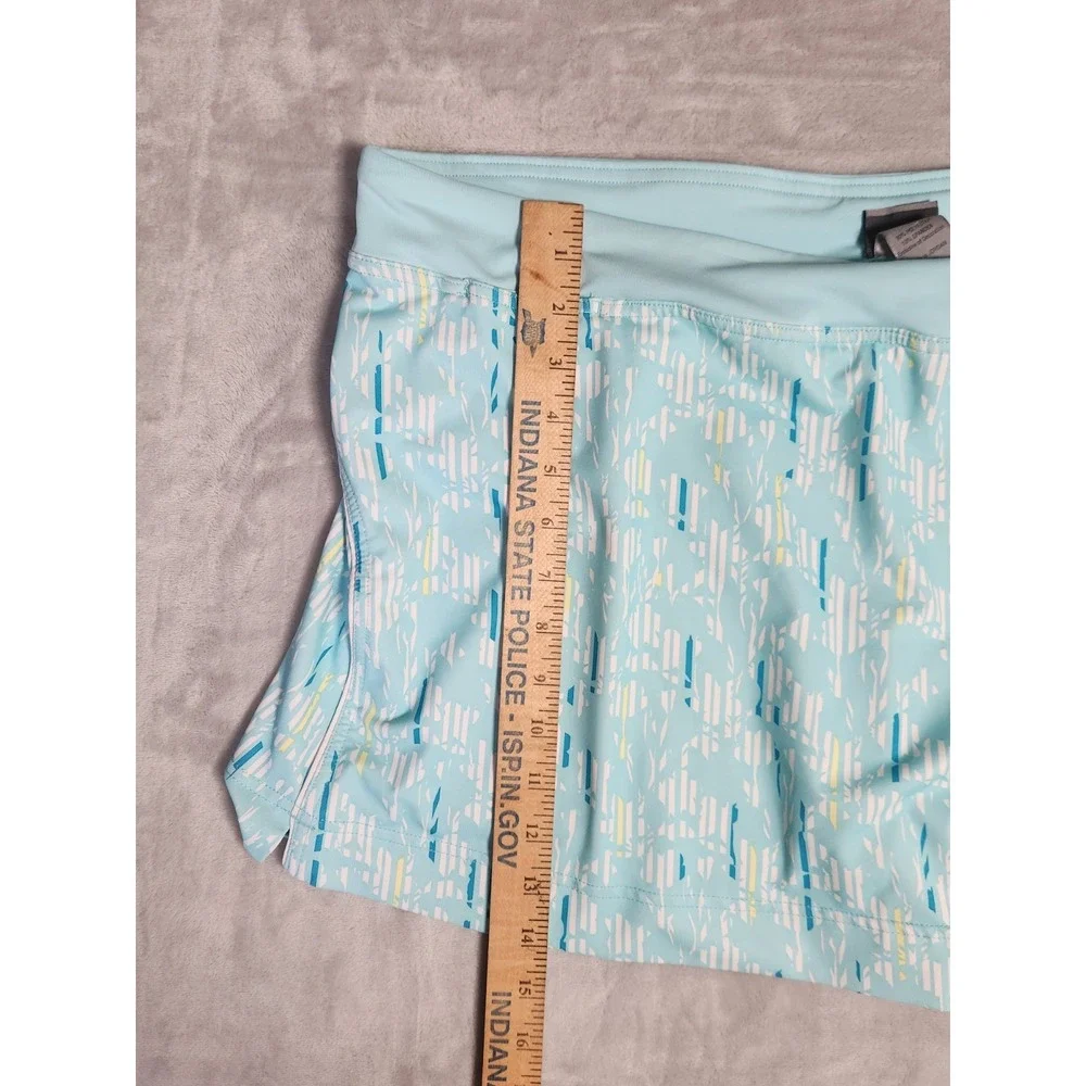 CG by Champion Womens XL‎ Activewear Skirt Skort Light Blue Floral  Tennis Golf